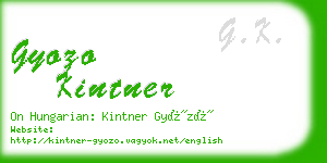gyozo kintner business card